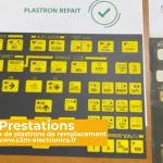 Plastrons endommagés